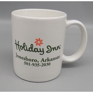 Vintage Holiday Inn Coffee Cup Mug Jonesboro Arkansas Advertising Hotel